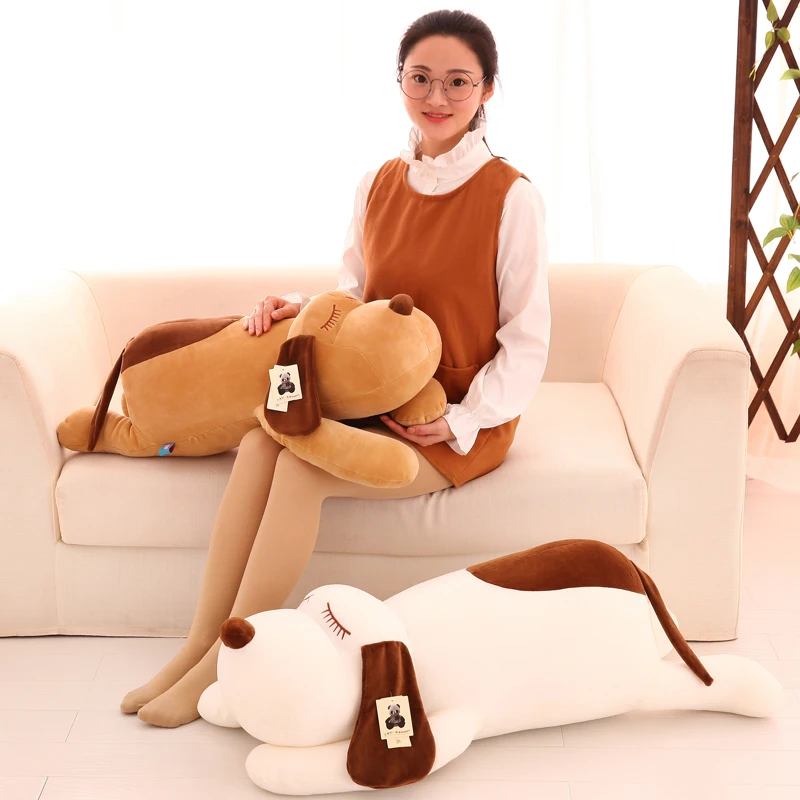 Креативная-плюшевая-игрушка-большая-90-см-склонная-собака-мягкая-кукла-декоративная-подушка-Рождественский-подарок-w0329