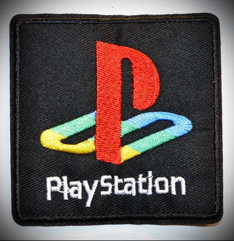

Japan PLAYSTATION 1 2 3 4 - Video Game Logo Embroidered Iron-On Patch!