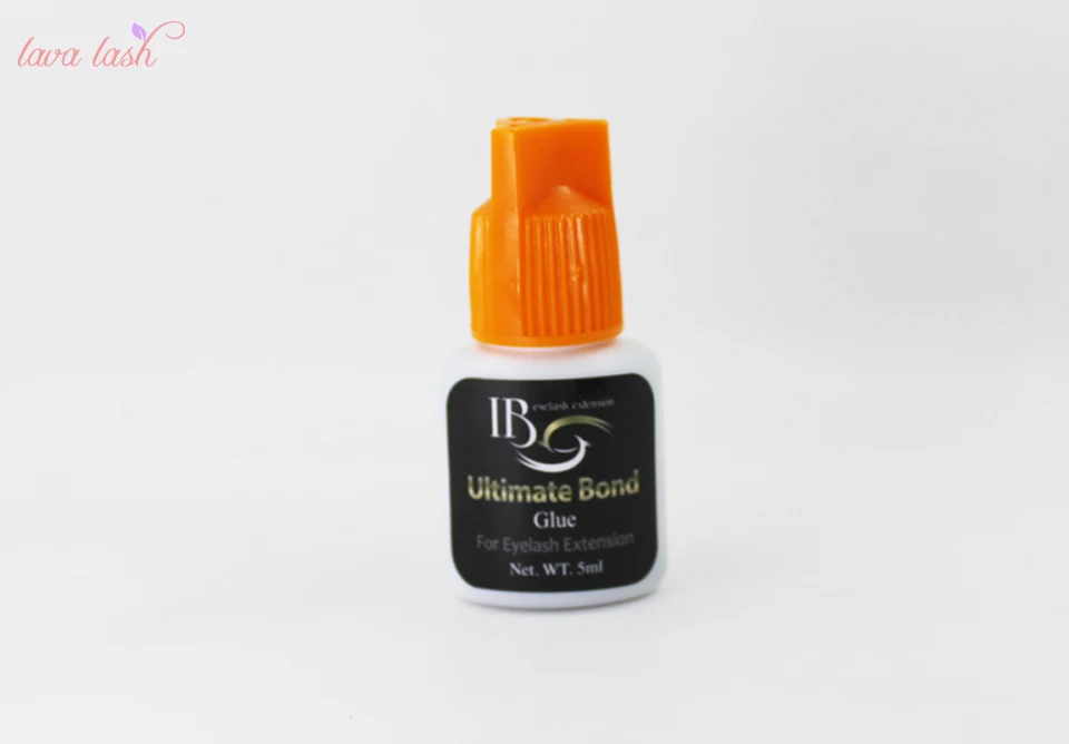 

Free Shipping i-beauty Ibeauty 2 bottles IB Ultimate bond Glue Individual eyelash extensions glue orange cap 5ml/bottle