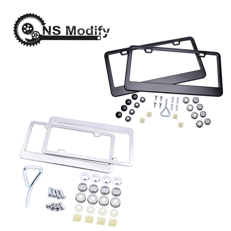 NS изменить 2 шт колпачок для гайки и винта+ накладка для болта набор для автомобиля грузовик безопасности стандартный размер рамка номерного знака с установочным инструментом