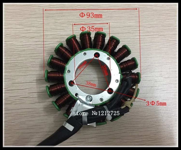 Принадлежности для мотоциклов moto QJ250 катушки обмотки статора 18 полюс статора