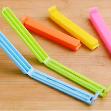 5 шт. сумка для закусок зажимы для пакетов зажим для уплотнения пластиковые сумки Ziplock клип для домашнего хранения еды помощник случайный цвет