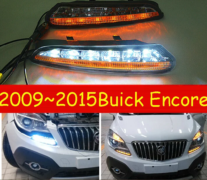 Car Bumper Headlight For Buick Encore Daytime Light 20092015y Led Drl