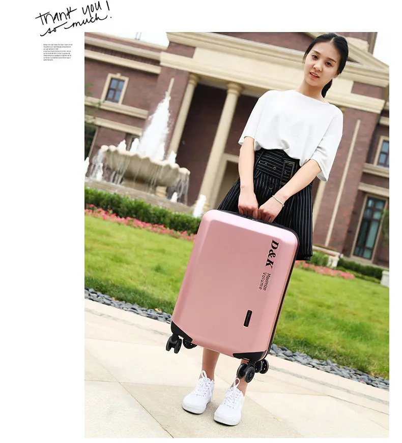 Высокое качество на колесиках дорожная для багажа чемодан сумка, Новая мода ABS+ Корпус чемодана из пластика, настраиваемый замок бизнес коробка
