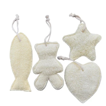 

Cartoon loofah exfoliating facial cleanser shower, double-sided scrubbing belt, body bath sponge, natural loofah bath towel, m