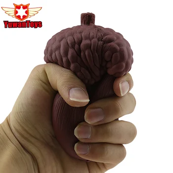 

2018 Squishy Squeeze Pinecone Shape Funny Toy For Children Cure Gifts Kids And Adult Rising Decompression Toys Chocolate Color
