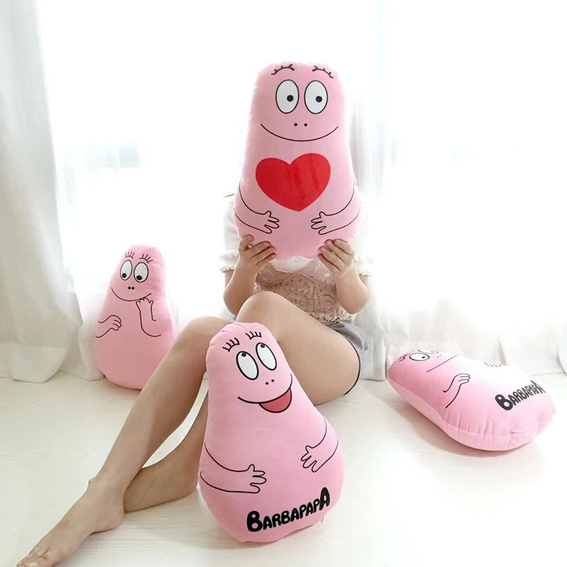 Кэндис Го плюшевые игрушки кукла мультфильм barbapapa выражение мягкие теплые офисные остальные подушки красное сердце подарок на день