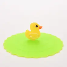 1 шт 5 стилей фруктовая утка следы Форма крышка чашки милый Анти-пыль силиконовая крышка чашки кофе присоска крышка крышки