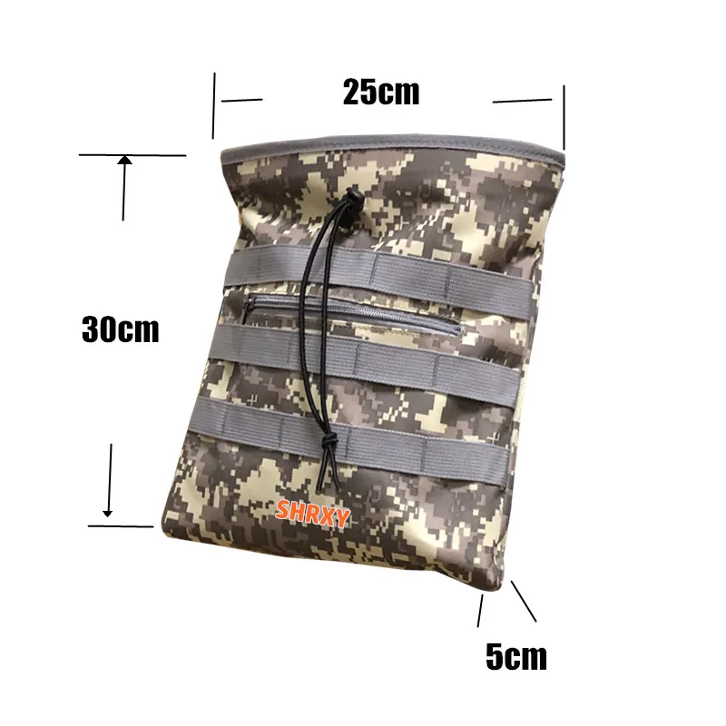 Metal Detector Bag Camo Oxford Waist Shoulder Belt Pouch Good Luck Gold