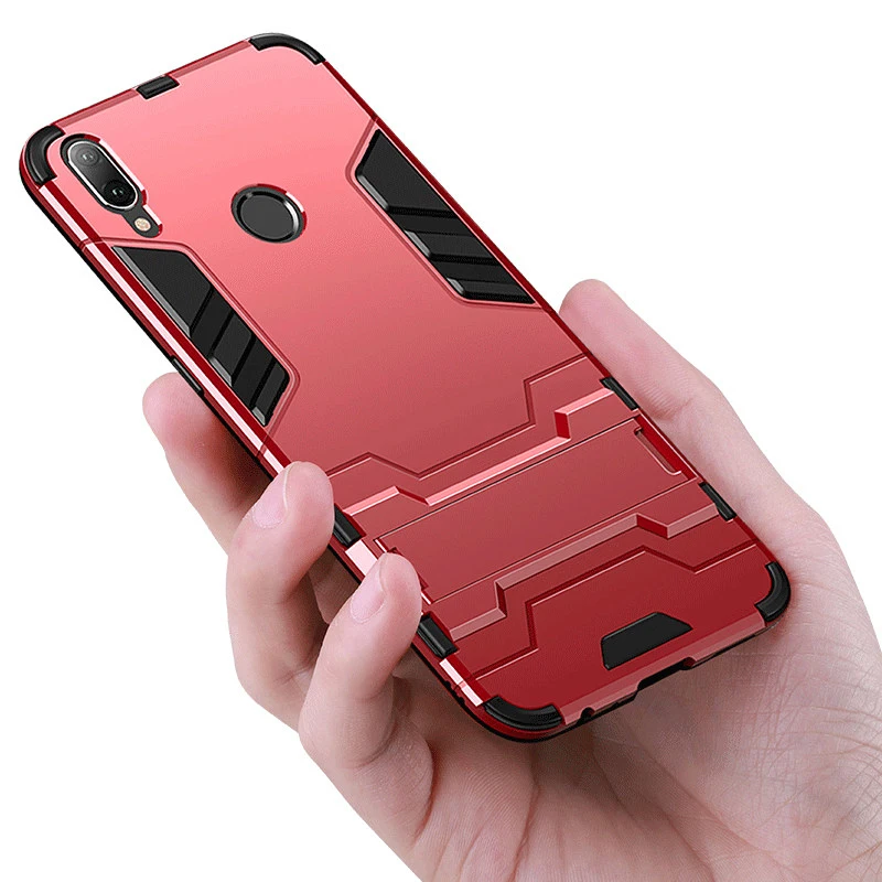 360 Full Stand Armor Case For Xiaomi Redmi Note 7 6 Pro 5 Hybrid Silicone TPU