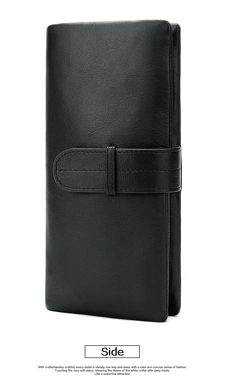 19 Wallet Men Leather Man Wallets Purse for Card Holder Men 's Wallet Clutch with Coin Pocket Slim Long Male Money Bag