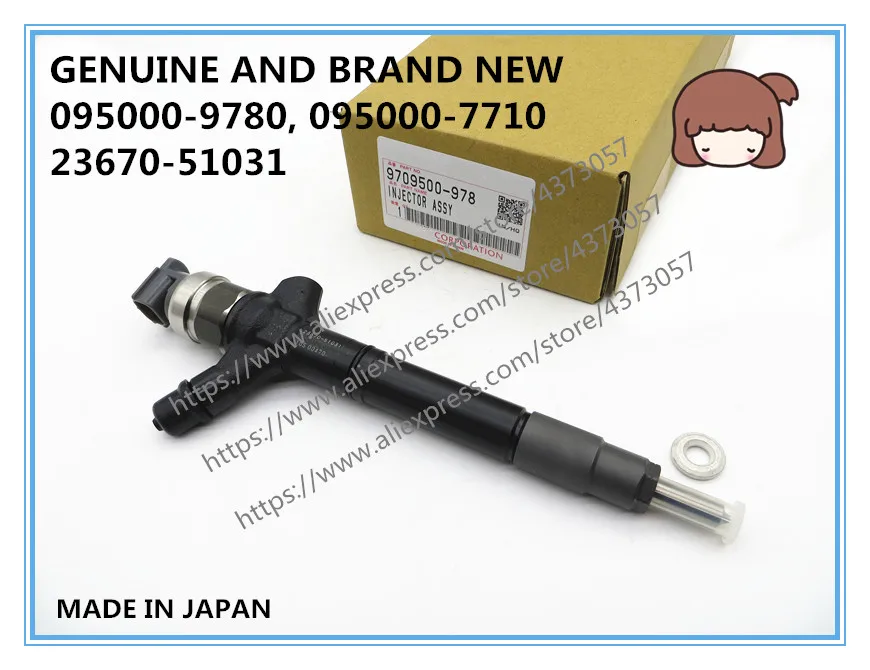 

GENUINE AND BRAND NEW DIESEL FUEL INJECTOR 095000-9780, 095000-9730, 23670-59035, 23670-59036, 23670-59037, 23670-51020