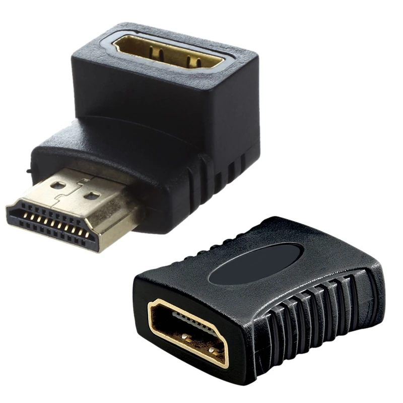 

AABB-Coupler, Female / Female HDMI & Video AV Adapter HDMI Male To Female Elbow With A Right Angle 90 Degrees