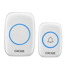CACAZI AC 100-240V wireless doorbell that waterproof 300M range door bell low price high quality home 38 chimes door ring
