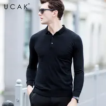 UCAK Brand Sweater Men Pure Merino Wool Pullover Men Autumn Winter Cashmere Sweaters Plus Size Turn-down Collar Pull Homme U3010 UCAK Brand Sweater Men Pure Merino Wool Pullover Men Autumn Winter Cashmere Sweaters Plus Size Turn-down Collar Pull Homme U3010