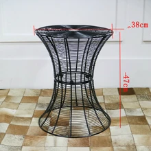 Metal Wrought Iron Tea Table Simple and Modern Solid Iron Round Table Living Room Creative Coffee Table Metal Wrought Iron Tea Table Simple and Modern Solid Iron Round Table Living Room Creative Coffee Table