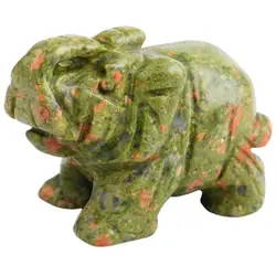 TUMBEELLLUWA 3 "унакит драгоценного камня слон резьба форзац амулет фигурка Декор