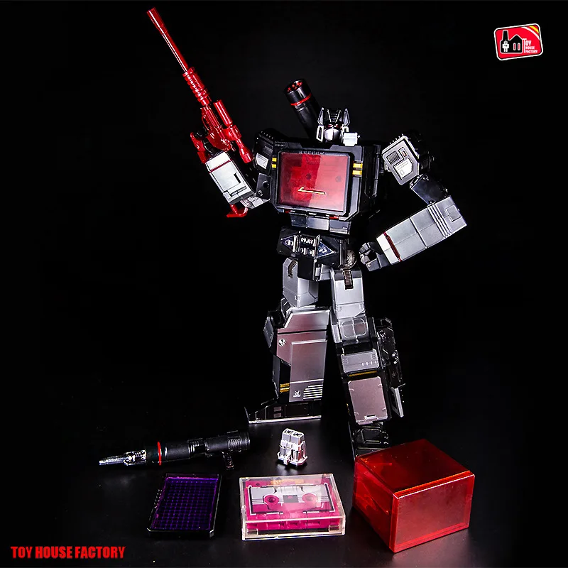 22cm KBB Deformation G1 Transformation THF 01J/B Sound Wave Tape Walkman MP13 Oversize Alloy Action Figure Robot Collection Toys