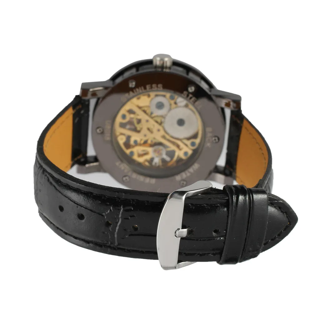 Часы наручные T Winner WRG8008M3B2 мужские модные механические с кожаным ремешком в стиле