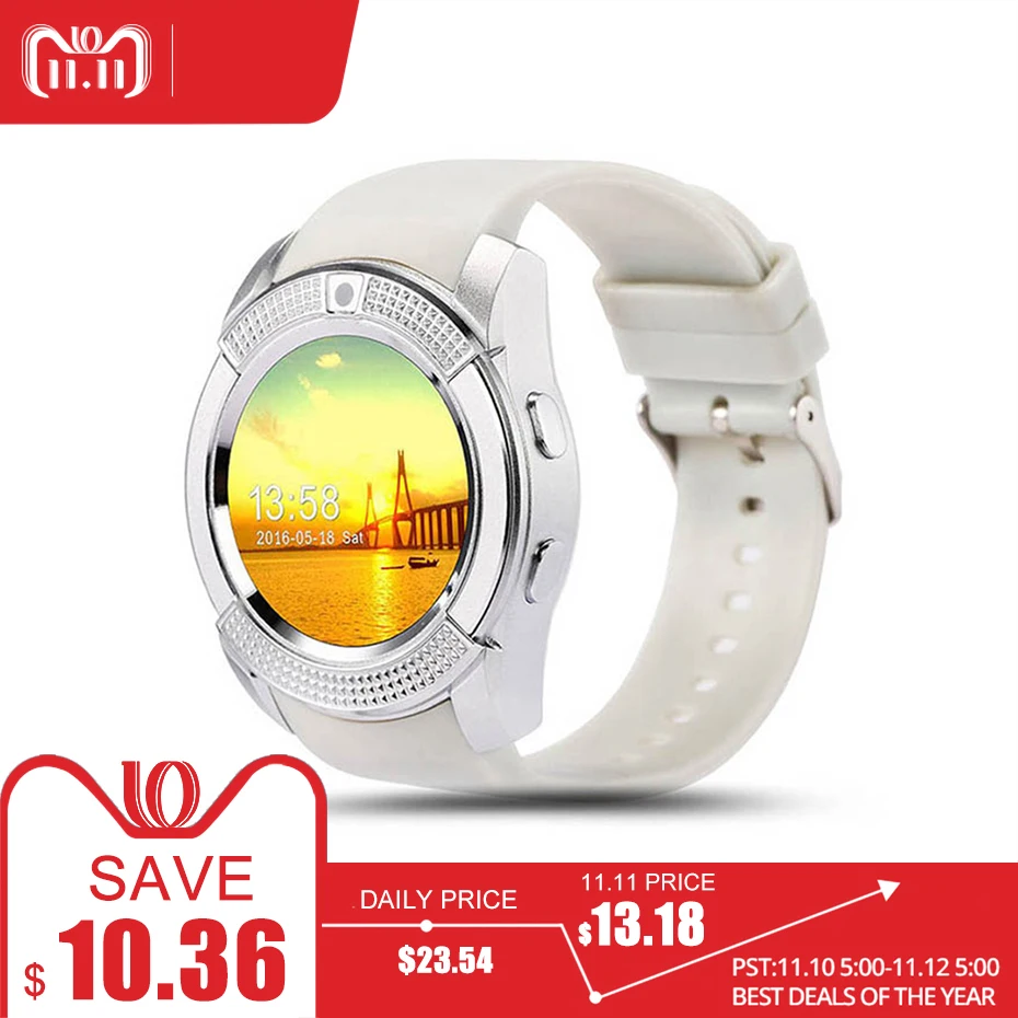 

Smart Watch Women/Men Watch Phone For Android V8 Bluetooth Smart Watch Smartwatch Waterproof Can Insert SIM Card To Call