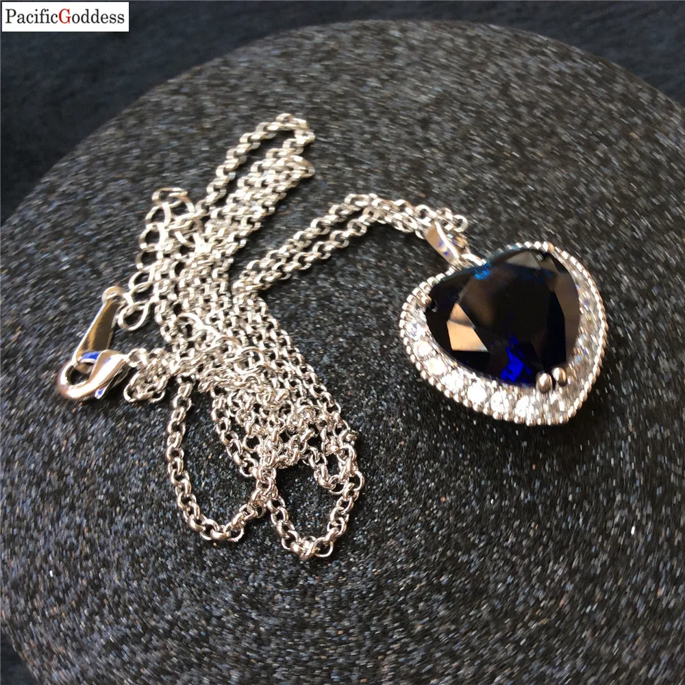 

cute Bear Blue necklace the heart of the sea sharp jewelry as best gift