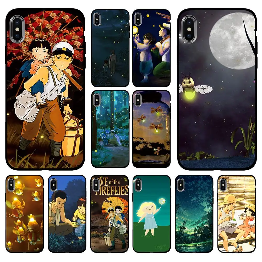 Hotaru no haka touch Japan Movie Мягкий чехол из ТПУ для Apple iPhone 6 6S 7 8 Plus 5 5S SE X XS MAX XR силиконовые