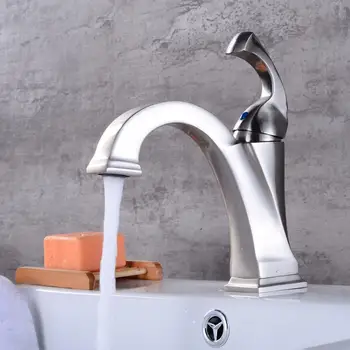 

OUYASHI bathroom basin faucet water tap deck mounted classic cold and hot mixer tap single handle single hole undercounter