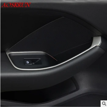 

chrome stainless steel glass Lift switch panel Internal sequin for Audi A3 2013 2014 2016 hatchback sedan car accessories