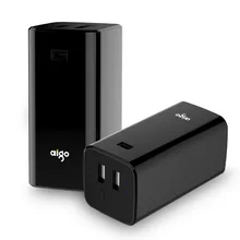 

Aigo Dual USB Outputs LED Charging Indicate Power Bank 8800mAh Backup Portable External Battery Pack for Smartphones Tablet PC