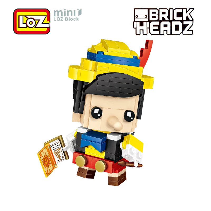 LOZ сказка длинный нос мальчик фигурка игрушки Мини Строительные блоки героини