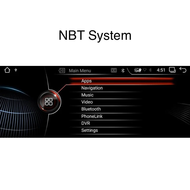 10,2" OEM стиль Android автомобильное радио для BMW X3 F25 X4 F26 2011 2012 2013 gps wifi Bluetooth NBT CIC - Цвет: NBT