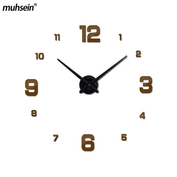 

muhsein 2020 Home decoration wall clock big mirror wall clock Modern design large size wall clocks diy wall sticker unique gift