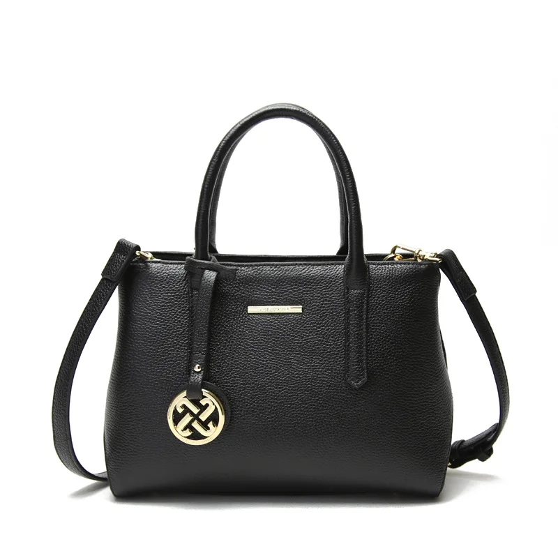 

Brand Handbag Designer 2019 New Superior Cowhide Luxury Fashion Women Genuine Leather Bag Simple Tote Women Leather Shoulder Bag