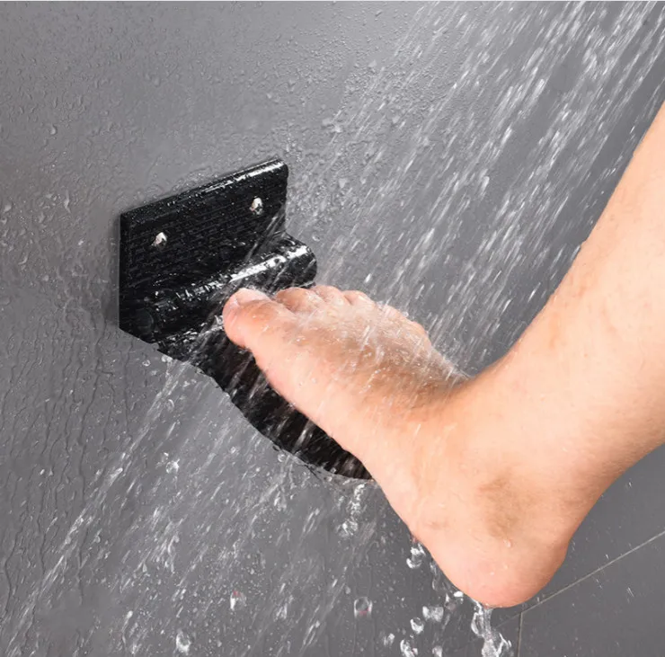 

Shower Foot Rest, Heavy Duty Aluminum Alloy Non-Slip Foldable Foot Rest Step for Shaving Legs Safety for Kids, Elders,Pregnant