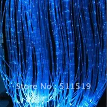 12 В сторона светящийся волоконно-оптический комплект для занавесок с 100 шт мерцающий calbe 1,5 м длинные+ 16 Вт Светодиодный свет двигателя RGB цвет с пультом дистанционного управления