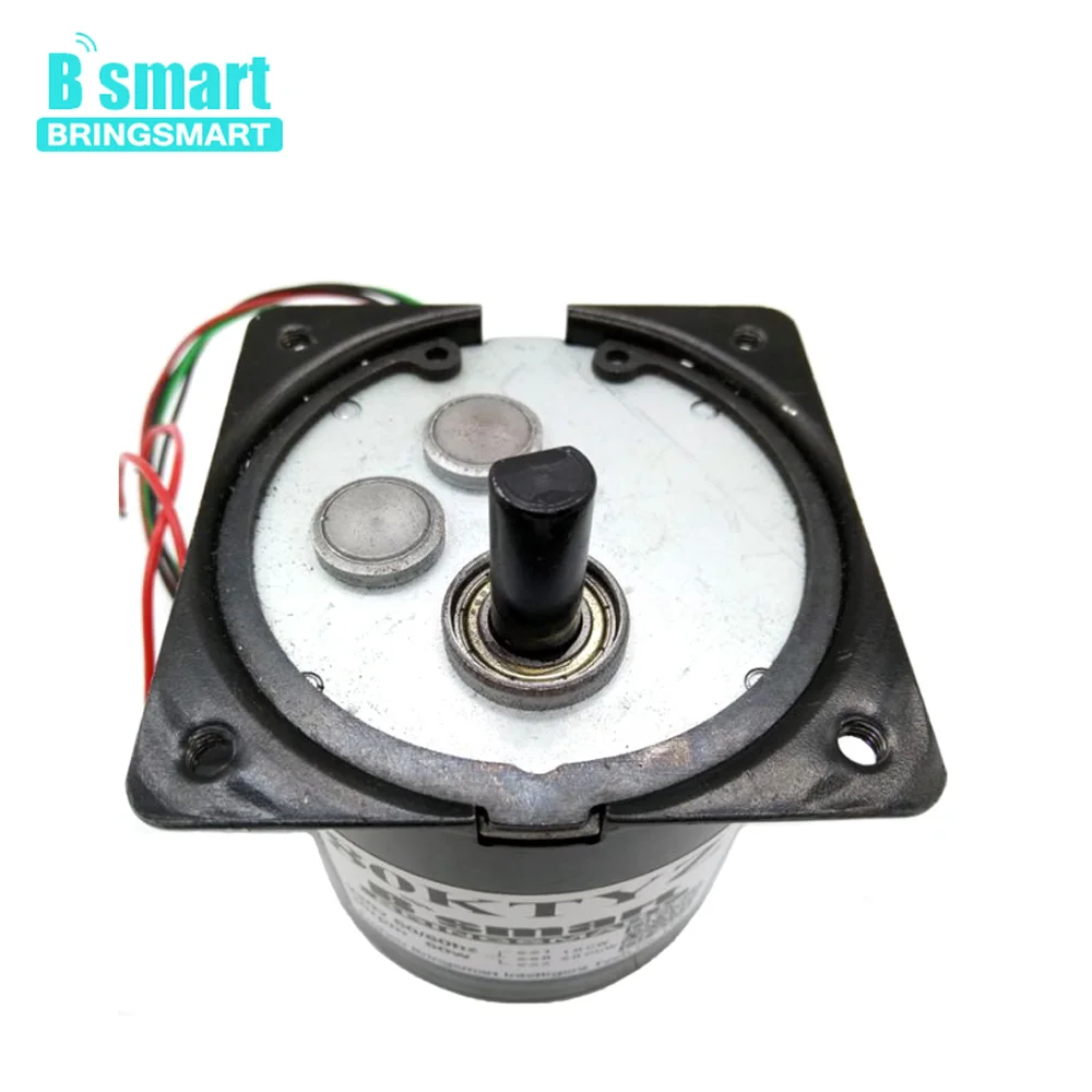 

Bringsmart Small Motor 80KTYZ 220V AC Metal Gear 60W Synchronous Reducer Electric Gear Motor High Torque 8-30rpm Reversed Motor