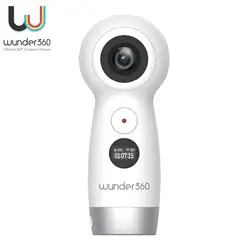 Wunder360 360 мини Экшн-камера с Wi-Fi панорамный Камера Dual-объектив 4 К VR видео Камера для samsung OPPO huawei Andriod смартфон