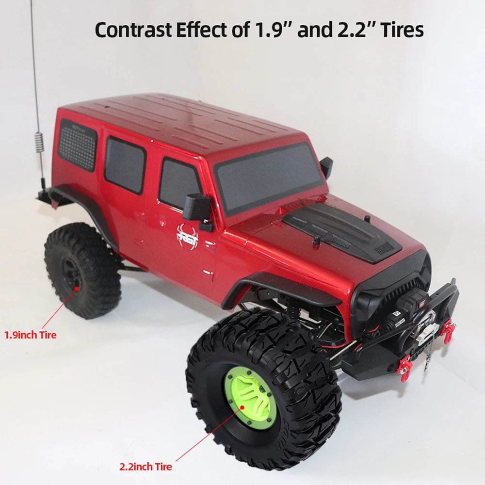 2 шт. дюйма шина для гусеничного колеса резиновая модель 1/10 Rock Axial Wraith RR10 Φ Jeep HPI