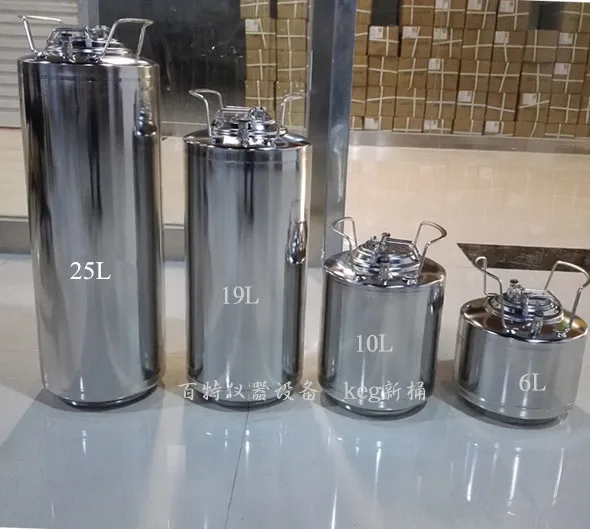 6L/10L/19L/25L 304 пищевая нержавеющая сталь бочонок для ликера вина пива бочка с крышкой и кран