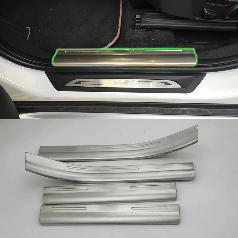 

Car Accessories Interior Stainless Steel Inner Door Sill Scuff Threshold Plate Cover Trim For BMW X1 2016