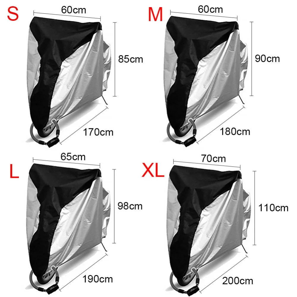 Защита для велосипеда от дождя и пыли, водонепроницаемый УФ-защитный чехол для велосипеда, чехол для велосипеда, размер S, M, L. XL, 4 цвета