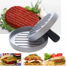 1 Набор(12 см); антипригарная круглая Форма пресс для формирования котлет Алюминий сплав гамбургер, пицца мясо гриль для говядины пресс для бургеров Пэтти чайник Плесень