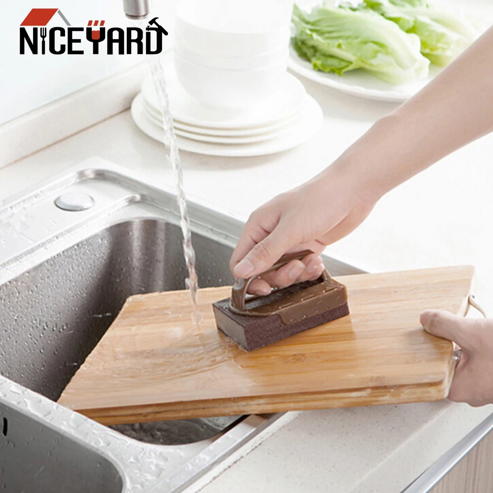 

NICEYARD Kitchen Supplies Sponge Rub for Pot Gas Stove Metal Rust Remover Magic Brush Strong Decontamination Cleaning Brush