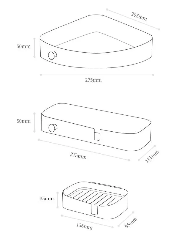 Xiaomi miijia стойка для ванной комнаты многофункциональная коробка для дома Пробивка ванная комната настенная подвесная коробка для хранения умный дом