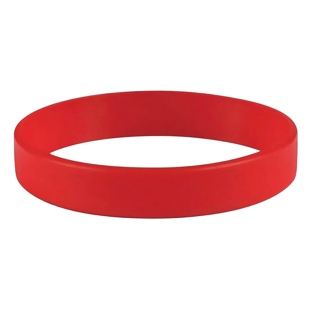 20 Pieces Elastic Wristbands Eco-friendly Silicone Bracelets Waterproof Durable Fashion Rubber Bracelet Blank Black Red Bulk