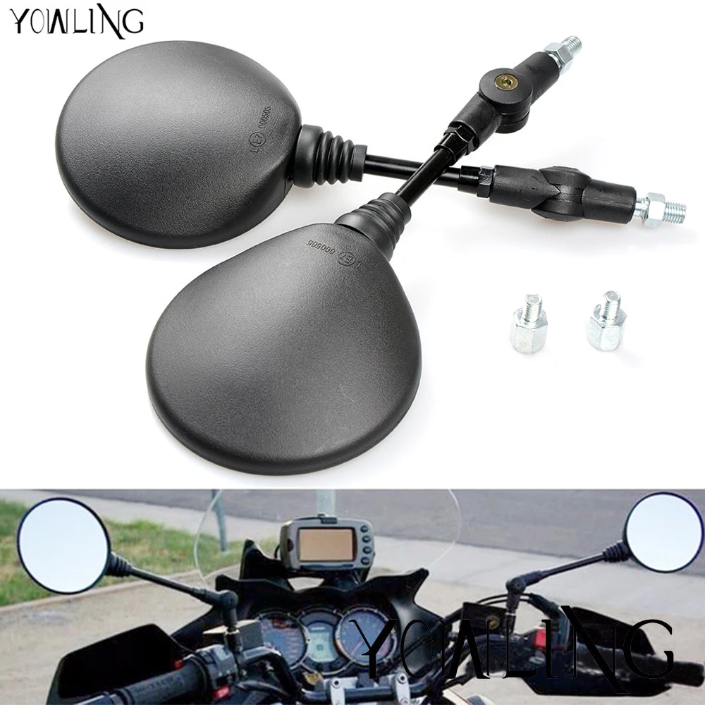 Universal Folding Motorcycle Mirror Motorbike Side Mirrors Rearview