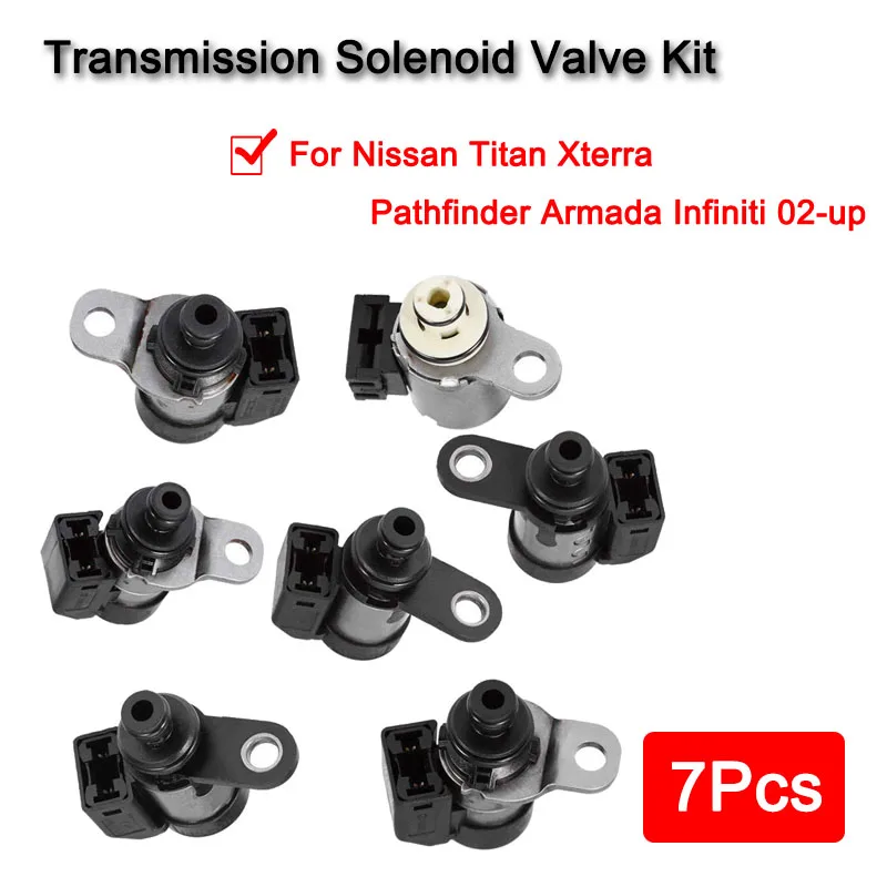 

7 Pcs RE5R05A Transmission Solenoid Set For Nissan Pathfinder 2002-UP