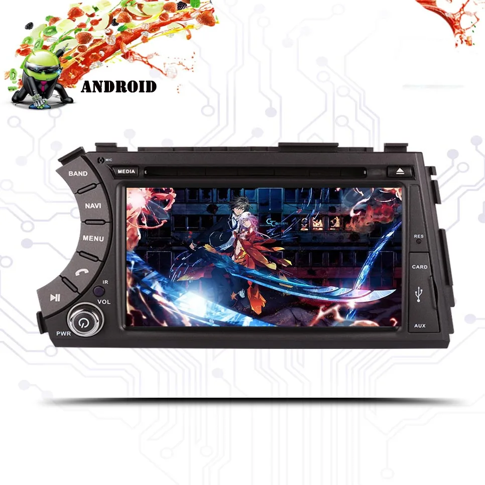 Discount 2 DIN Android 9.0 4GB RAM 3/4G Car Gps dvd multimedia cassette for Ssangyong Actyon/Kyron Head Unit Navigaiton Screen System 2