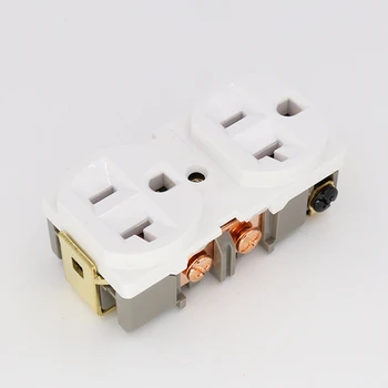 

Hifi X 2pcs gold Plated HIFI AC Power Bar trip US Socket Receptacle wall outlet