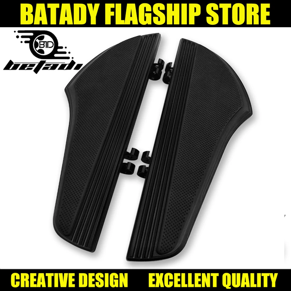 

Avant blackPedal repose-pied Plancher Pour Harley Touring Road King Tri Street Glide FLHR FLHX 2000-2019 Softail Heritage Graiss